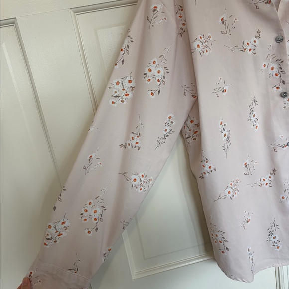 SHEIN Light Pink Floral Blouse - Picture 2 of 4